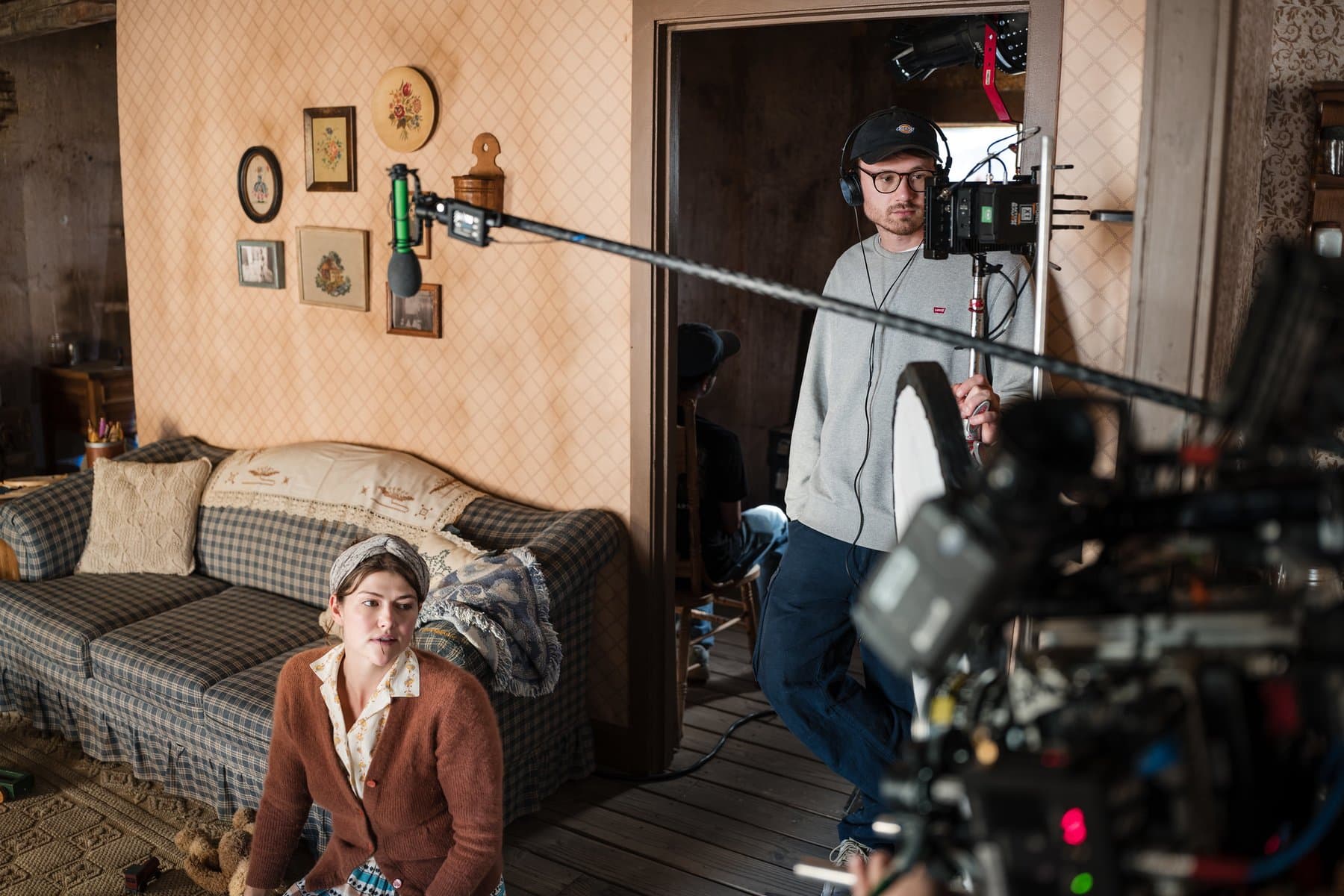 Tim Almazov directing on set